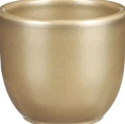Mica Decorations bloempot Tusca rond 8,5x7,5 cm goud