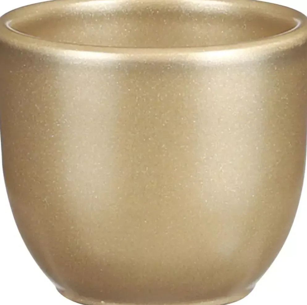 Mica Decorations bloempot Tusca rond 8,5x7,5 cm goud