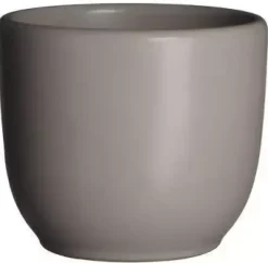 Mica Decorations bloempot Tusca rond 7,5x6,5 cm taupe mat