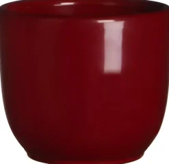 Mica Decorations bloempot Tusca 7,5x6,5 cm donkerrood