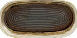 Mica Decorations bord porselein ethan 23x11.5x2.5cm zwart