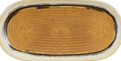 Mica Decorations bord porselein ethan 23x11.5x2.5cm terra
