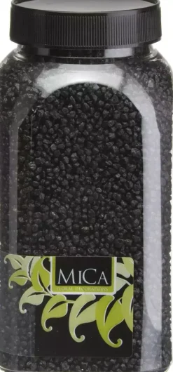 Mica Decorations decoratie gravel zwart 650ml