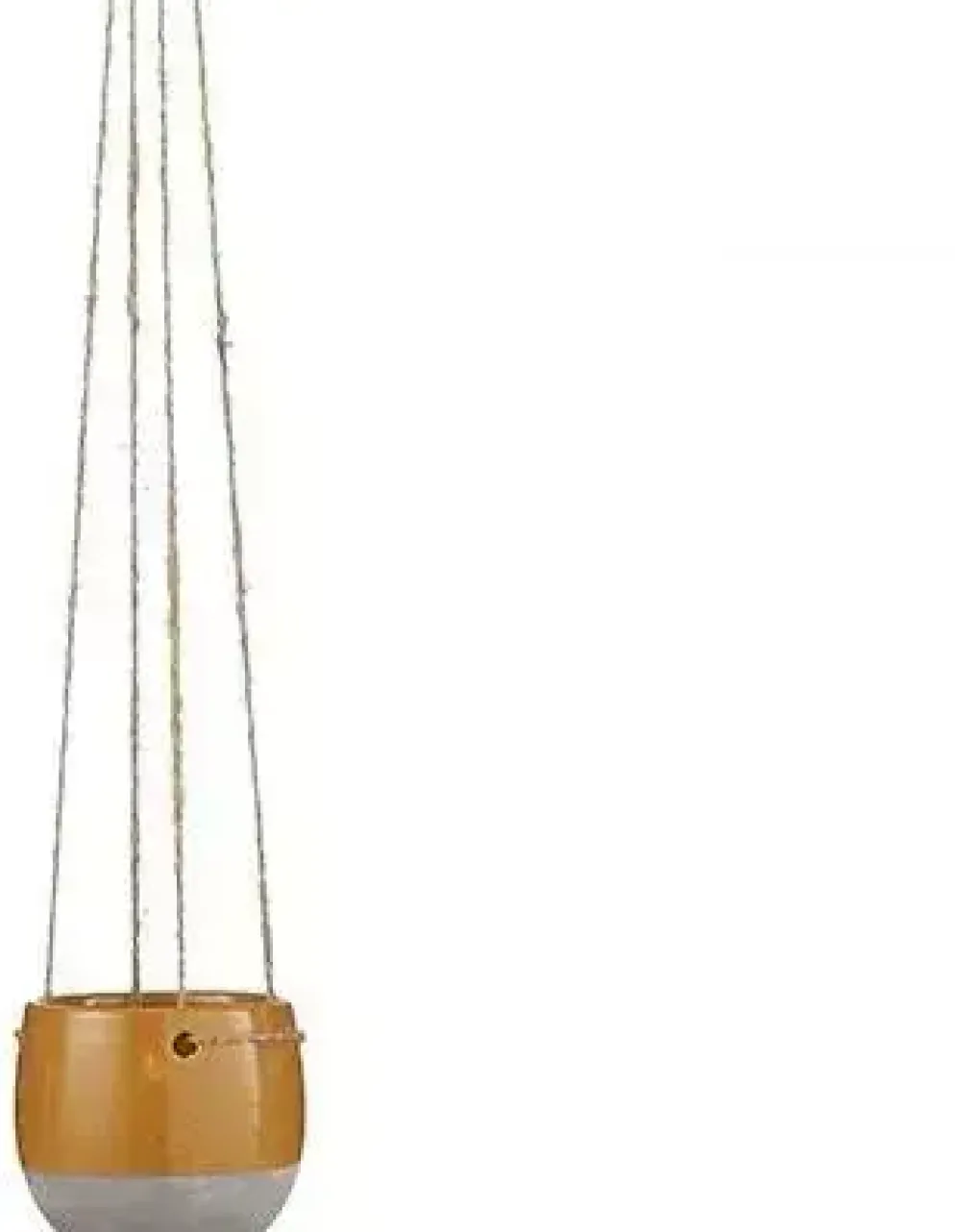 Mica Decorations Hangpot resa 10x8.5 cm oranje