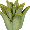 Mica Decorations kandelaar keramiek aloe vera 17x16x13cm groen