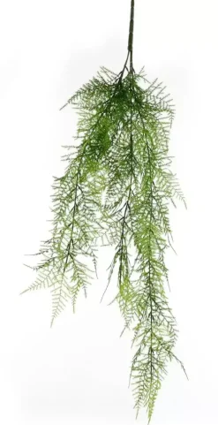 Mica Decorations kunst hangplant varen 80cm groen