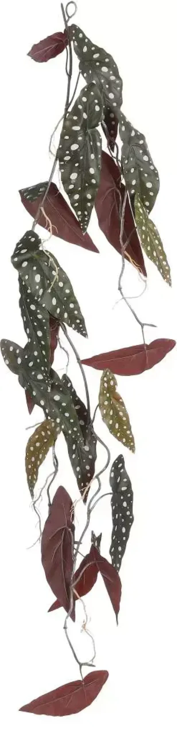 Mica Decorations kunst hangplant begonia 115cm donkergroen