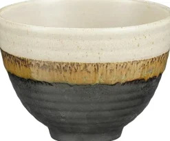 Mica Decorations schaal porselein ethan 10.5x8cm zwart
