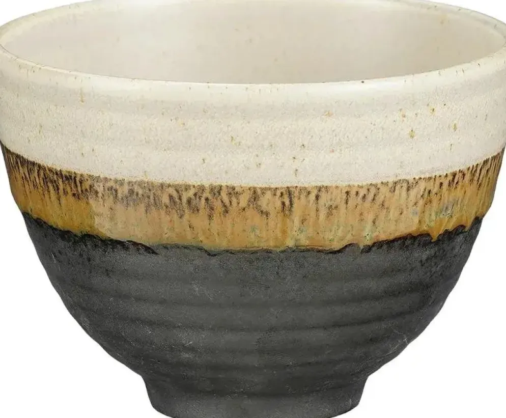 Mica Decorations schaal porselein ethan 10.5x8cm zwart