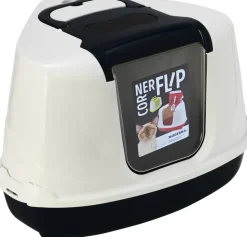 Moderna Flip Corner kattentoilet wit 55,7 x 45,1 x 38,2cm