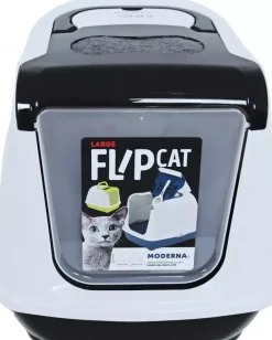 Moderna kattentoilet Flip Cat large 50 cm, zwart