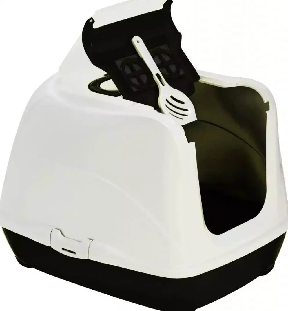 Moderna kattentoilet Flip Cat jumbo 57 cm, zwart