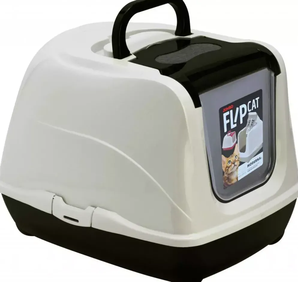 Moderna kattentoilet Flip Cat jumbo 57 cm, zwart