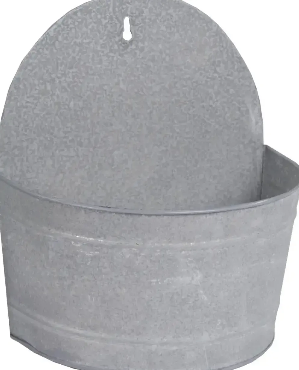Muurhanger oud zink l25b15h28cm