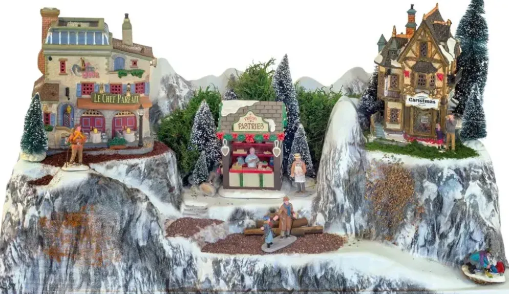 My Village Basis kerstdorp 'Dolomieten' 78x38cm