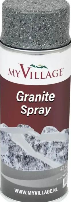 My Village spray graniet-look 400ml antraciet