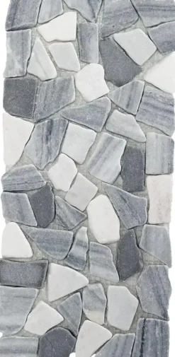 My Village Steentjes mat grijs/wit 30x14cm