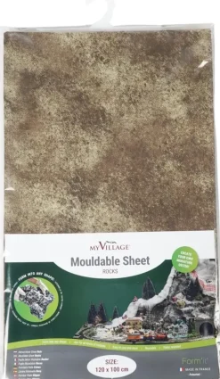 My Village vormbare sheet Utah 60x50cm bruin/beige