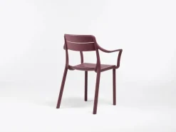 Nardi stapelbare lounge tuinstoel sedia borgogna