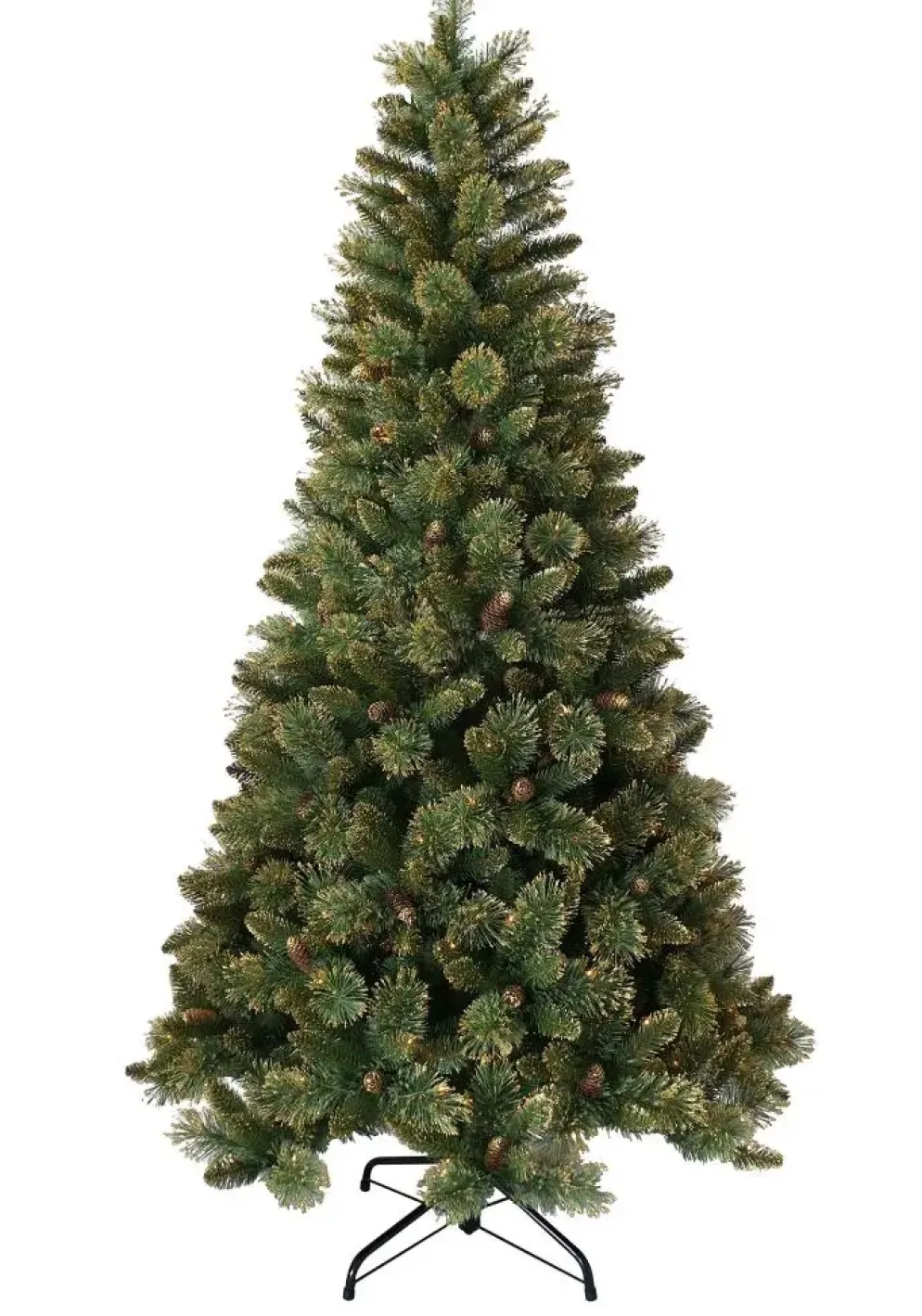 National Tree Company Shimmery Golden Bristle kunstkerstboom goud & groen 228cm