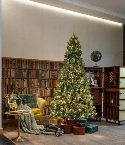 National Tree Company Shimmery Golden Bristle kunstkerstboom goud & groen 228cm