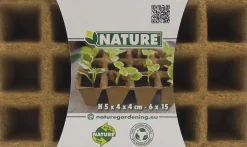 Nature afbreekbare Biopottrays, 4x4x5cm, 6x15st