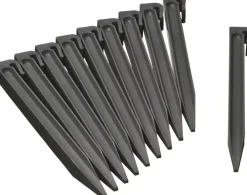 Nature Borderrandepennen grijs 10 stuks 26,7cm