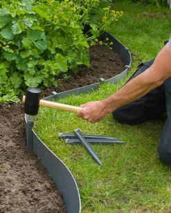 Nature Borderrandepennen grijs 10 stuks 26,7cm
