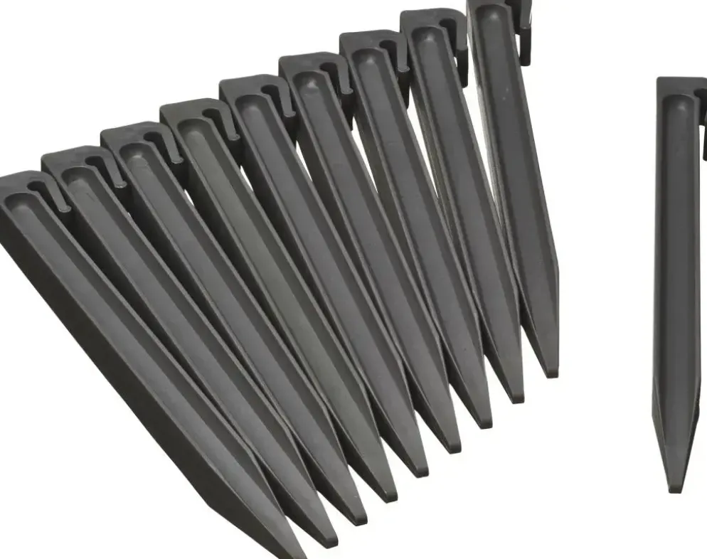 Nature Borderrandepennen grijs 10 stuks 26,7cm