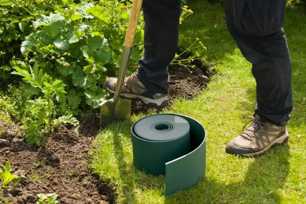 Nature Borderrand groen h15 cm 10 meter
