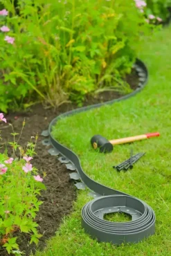 Nature Borderrandpennen h20 cm Zwart 10 stuks