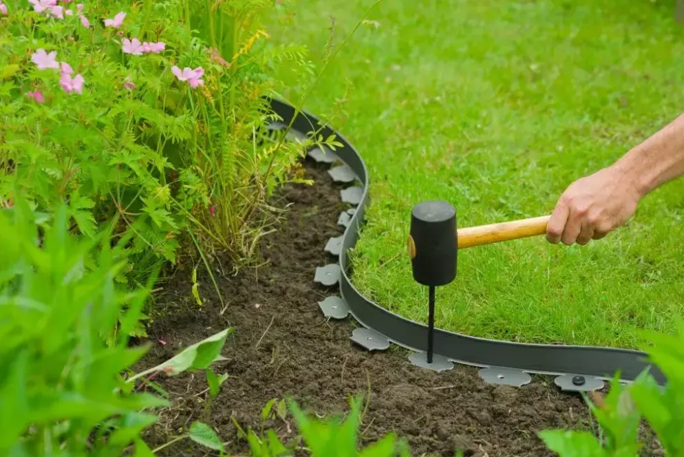 Nature Borderrandpennen h20 cm Zwart 10 stuks