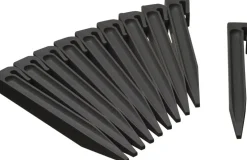 Nature Borderrandpennen h19.5 cm zwart 10 stuks