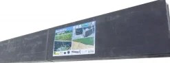 Nature Borderrand recht zwart h14 cm 200 cm