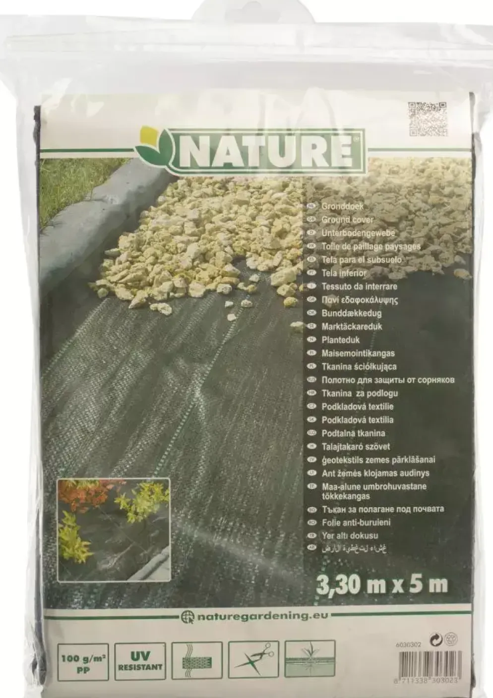 Nature Gronddoek 3,30x5 meter 100 g/m zwart