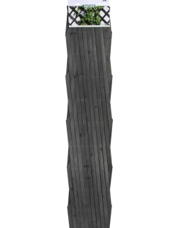Nature klimrek hout 200x100cm antraciet met bevestigingsset