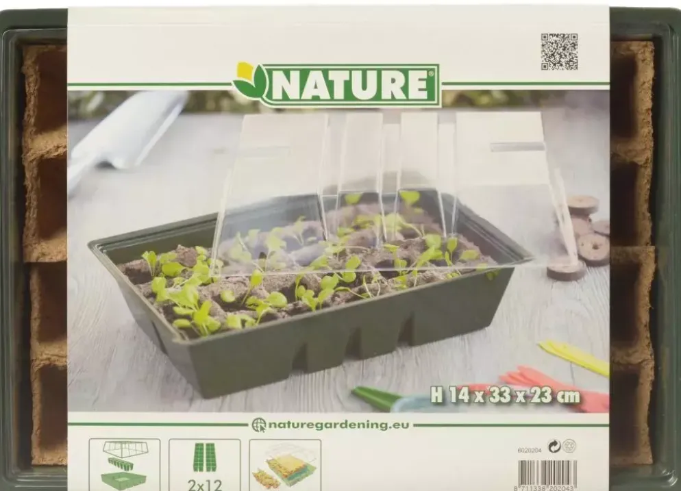 Nature Kweekbakset h14x33x23cm inclusief 2 trays