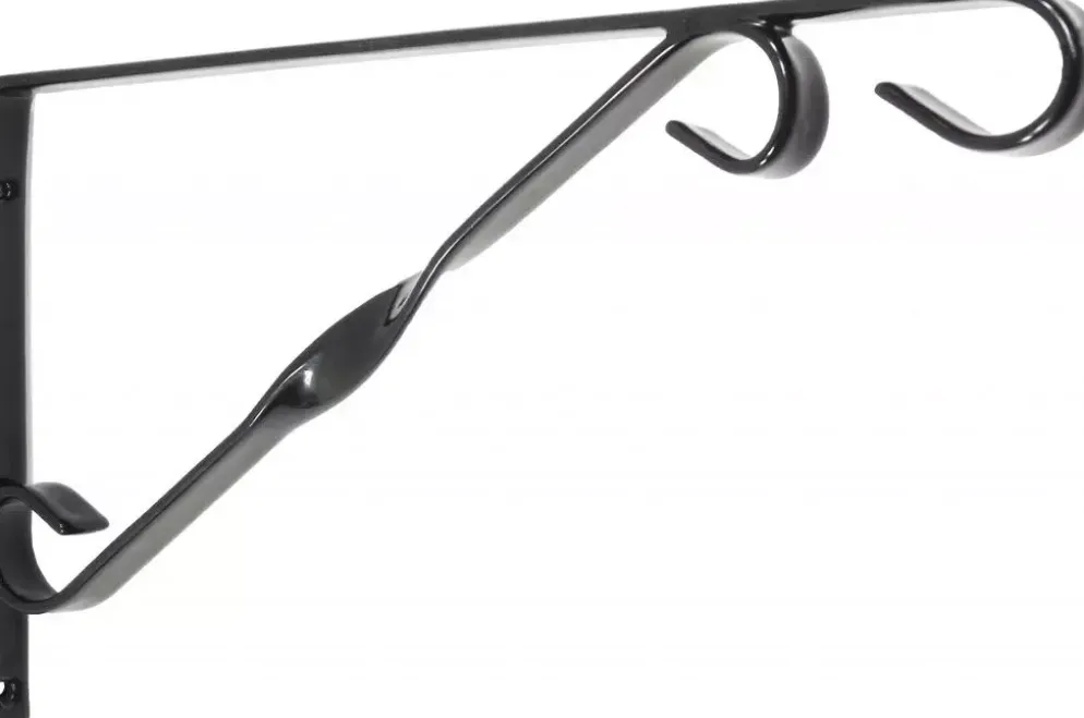 Nature Muurhaak grijs h18.5b30cm
