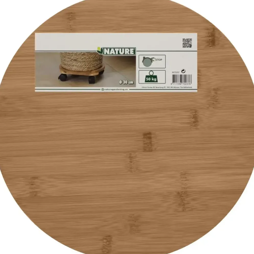 Nature Planttrolley bamboe h7.5xd30cm