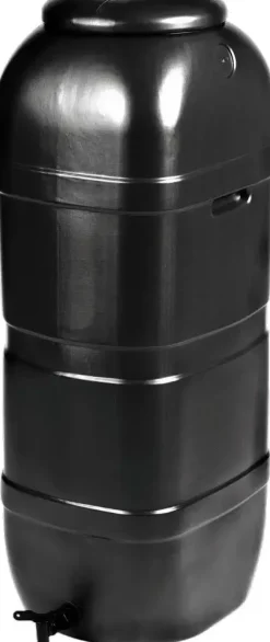Nature Regenton slimline Zwart100l