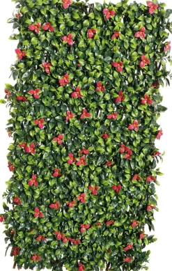 Nature wilgenklimrek Bougainvillea bladeren 200x100cm groen/fuchsia