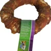 Natuurlijke snack donut met eend 14cm met banderol