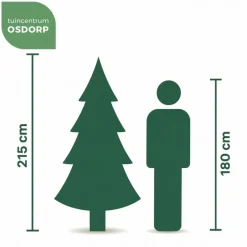 Our Nordic Christmas Göteborg kunstkerstboom houten voet groen 213cm