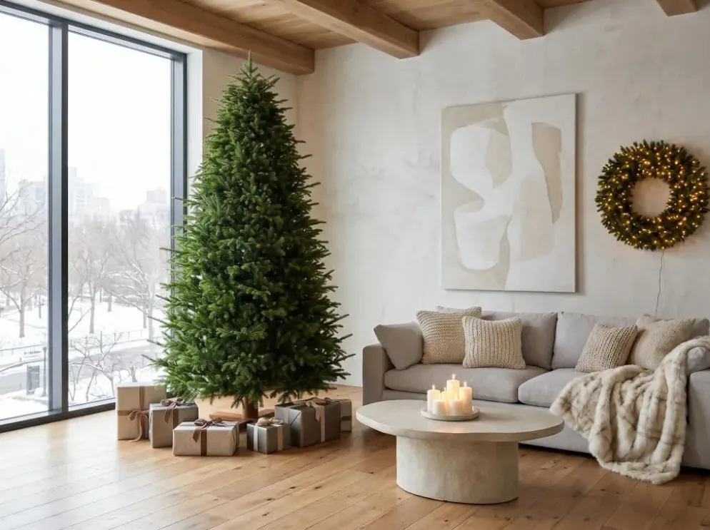 Our Nordic Christmas Helsinki kunstkerstboom met houten voet 228 cm