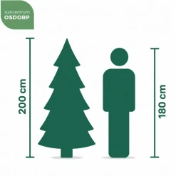 Our Nordic Christmas Kentucky Deluxe kunstkerstboom groen 198cm, 500 lampjes