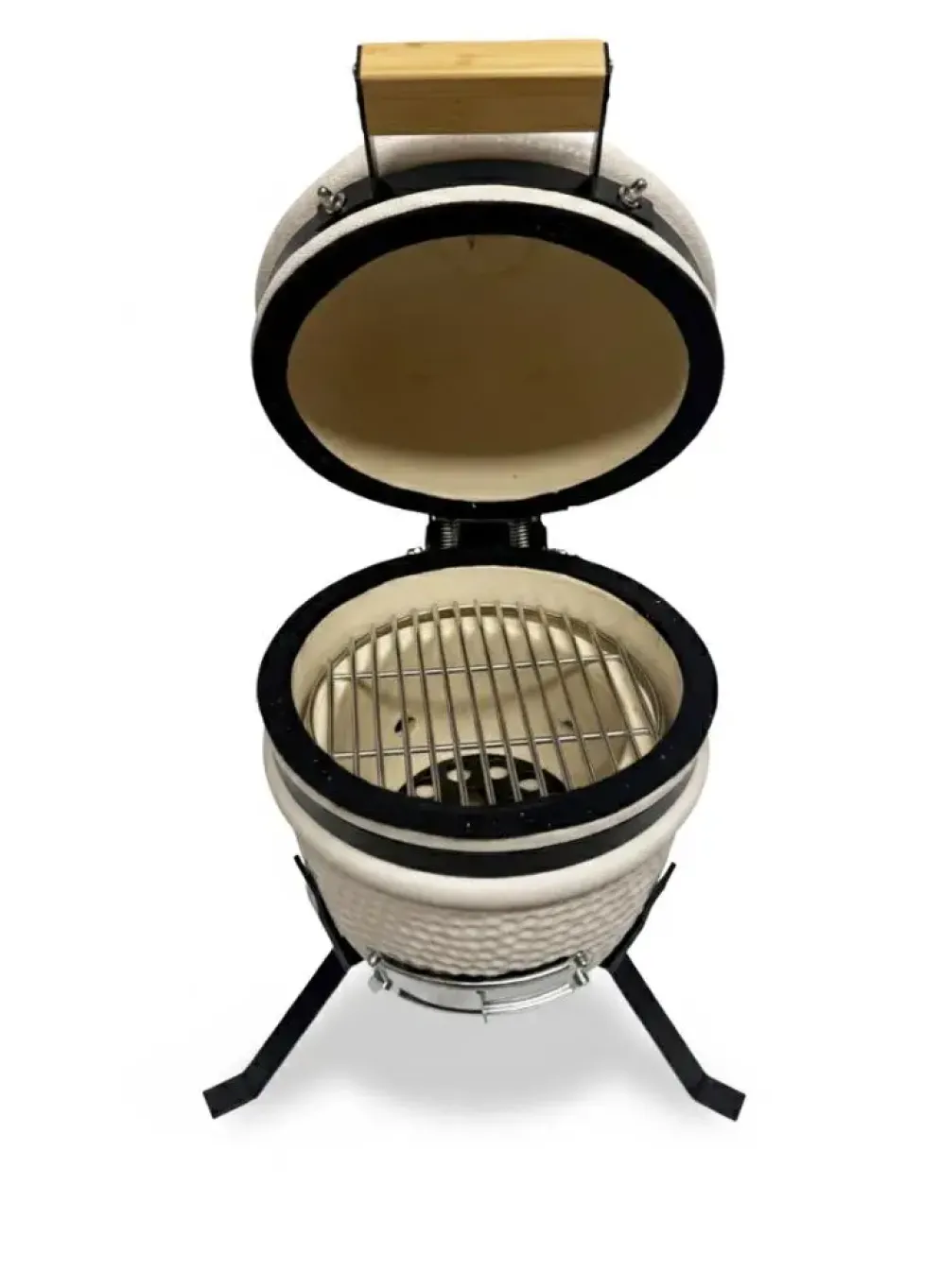 Own grill keramische kamado barbecue 13 inch Mini creme V2