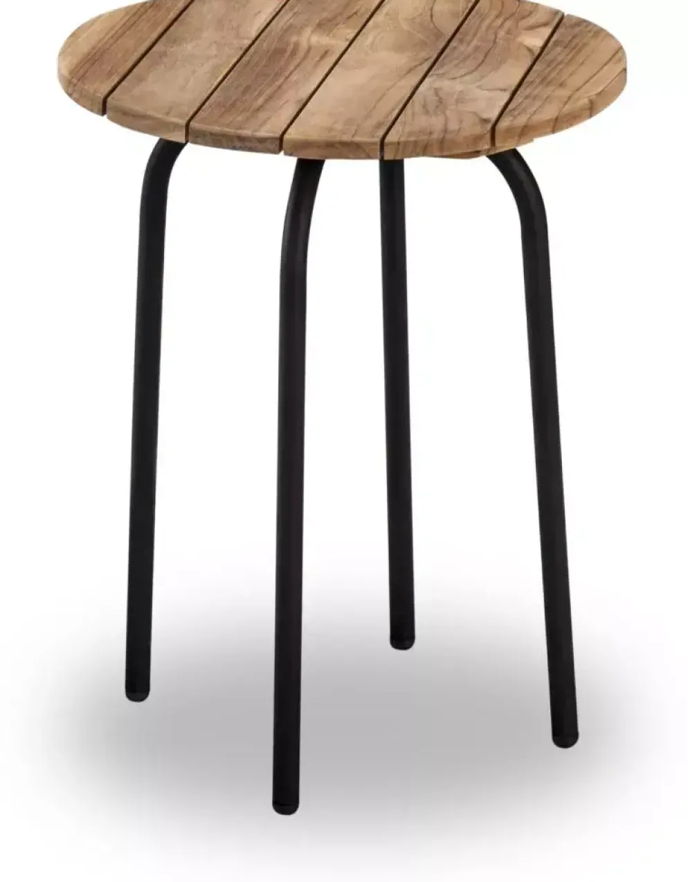 Own Living bijzettafel reno teak 40x50cm zwart