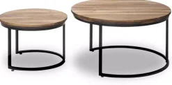 Own Living bijzettafel set delphi zwart