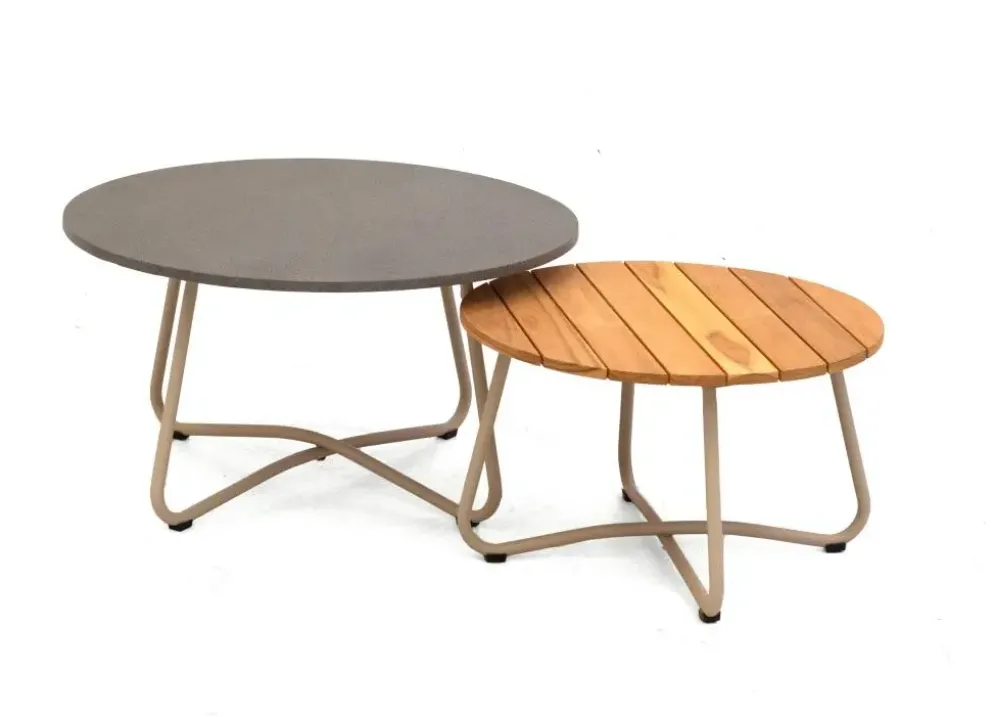Own Living bijzettafel set marlow pearl