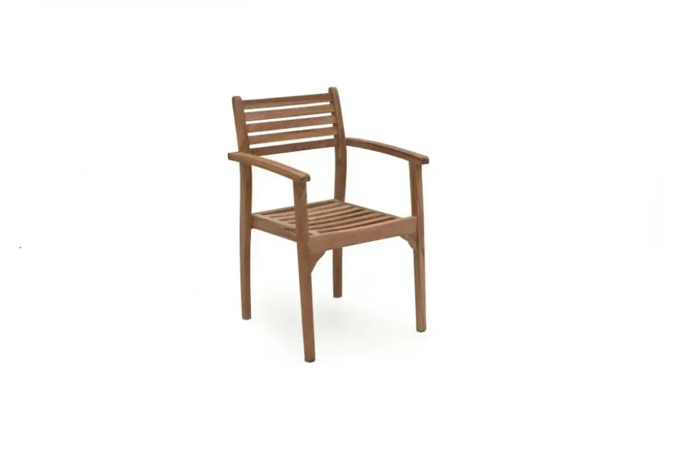 Own Living stapelbare dining tuinstoel moniq teak